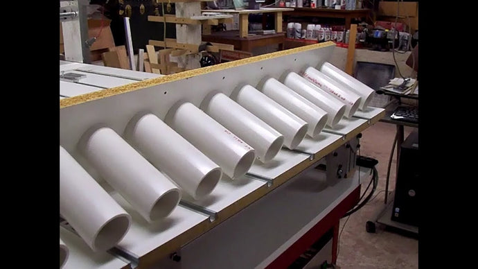 Sanding belt rack is made on a CNC router