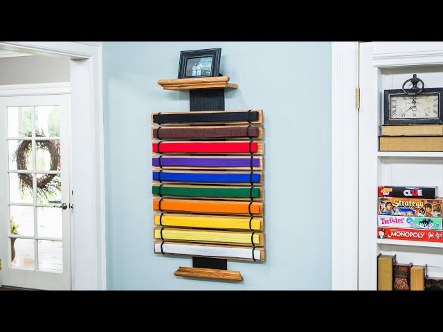 In honor of Home & Family viewer Kimberly Donovan of Goldsboro, North Carolina, Paige Hemmis is making a DIY karate belt display