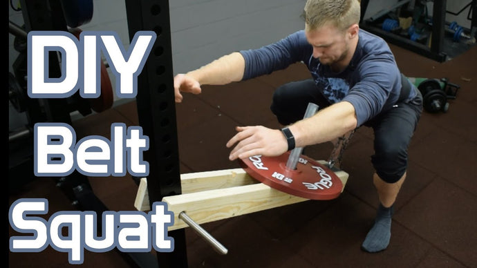 Plate loaded, Wooden, Rack-attachable DIY Belt Squat Machine by BarRookie (6 months ago)