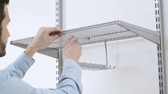 Ventilated Shelf Tie & Belt Rack