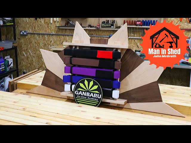 Whats happening everyone! This is part 2 of this belt display rack, in this vid I sand, apply the oil finish and assemble