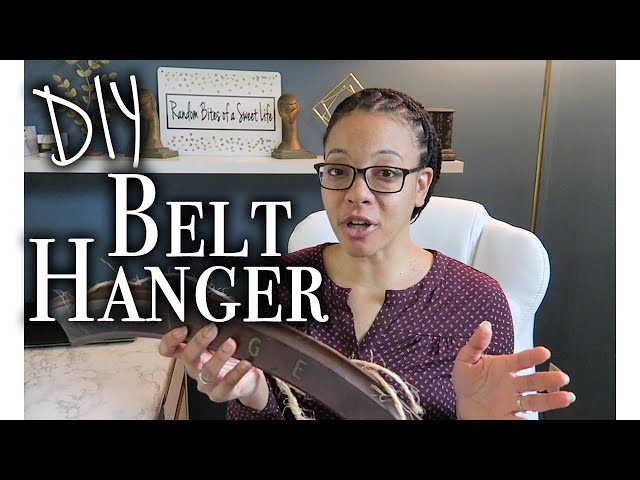 Today's video is a DIY belt hanger, DIY belt rack, DIY belt organizer