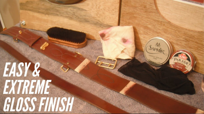 This is a comprehensive and detailed video demonstrating three methods of polishing the Sam Browne Belt
