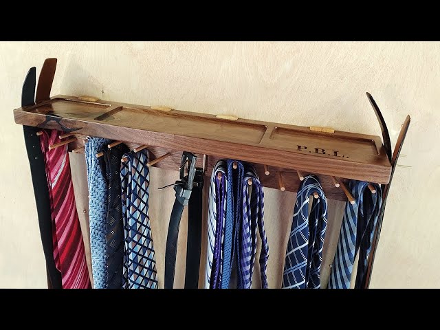 In this video, I make a tie track for my niece who wants to give it to her boyfriend for Christmas