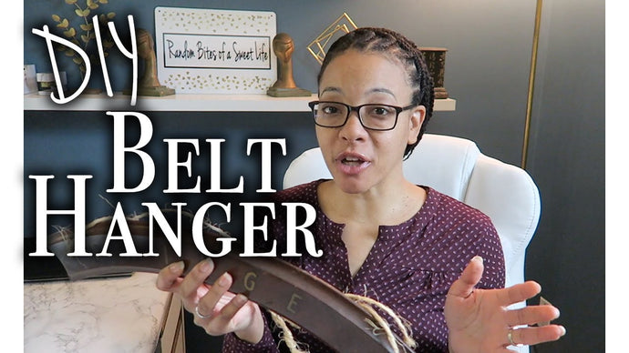 Today's video is a DIY belt hanger, DIY belt rack, DIY belt organizer