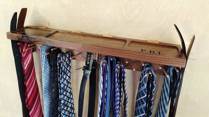 DIY Wooden Tie Rack by Wood U Make It (1 year ago)