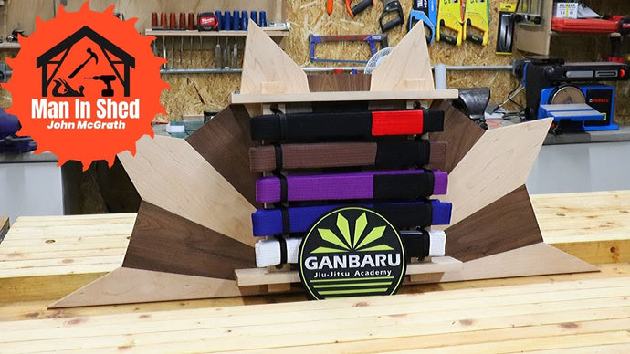 Whats happening everyone, in this vid I build a belt display rack for BJJ