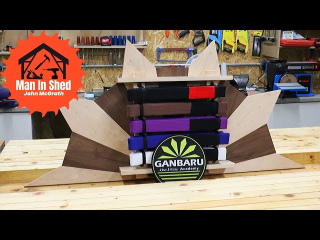 Whats happening everyone, in this vid I build a belt display rack for BJJ