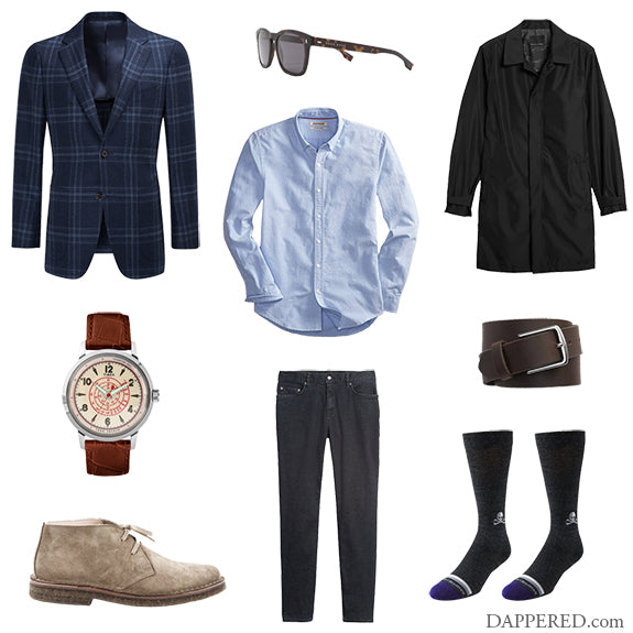 Style Scenario: Blue Sportcoat, Blue Shirt, Blue Jeans