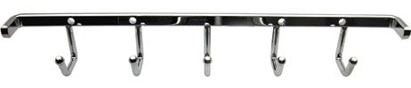 Wall Mount Stationary Belt Rack / Necklace Organizer, Bright Polished Chrome 12