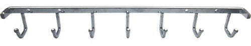 Wall Mount Stationary Belt Rack / Necklace Organizer, Chrome 14
