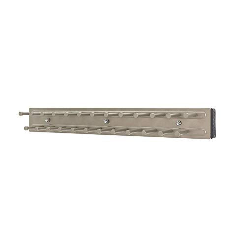 Rev-A-Shelf TRC-14CR 14 Inch Side Mount Extending Tie Organization Rack, Nickel