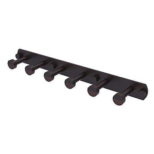 Allied Brass FR-20-6 Fresno Collection 6 Position Tie and Belt Rack Decorative Hook, Venetian Bronze