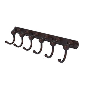 Allied Brass SL-20-6-VB Shadwell Collection 6 Position Tie and Belt Rack, Venetian Bronze