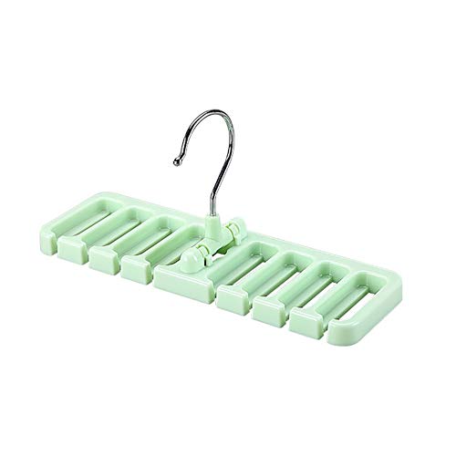 SUHAPPY Stainless Steel 360° Swivel Hook Hanger Holder 8-Hole Belt Clip Tie Storage Rack