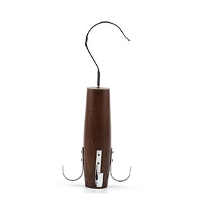 Non-slip- Oak Hanging Tie Hanging Scarf Belt Hanging Towel Hanger, 1/2 Pack hanger (Color : Retro color, Size : 1 pack)