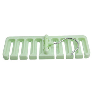 Myhouse Ties Storage Rack Multi-functional Scarf Belt Hanger Holder Tie Hanger Organizer (Green)