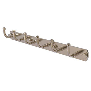 Allied Brass 1020-6-PEW Skyline Collection 6 Position Tie and Belt Rack, Antique Pewter