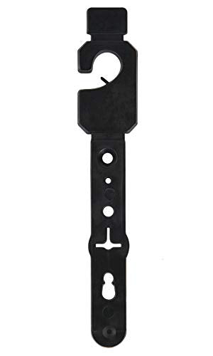SSWBasics Black Plastic Belt Hangers - Pack of 100