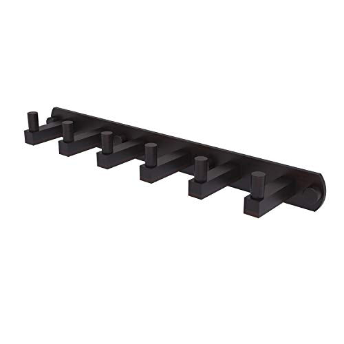 Allied Brass MT-20-6 Montero Collection 6 Position Tie and Belt Rack Decorative Hook, Venetian Bronze