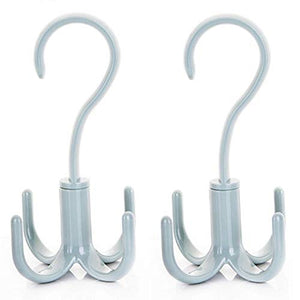 Fealkira Belt Hanger Scarf Tie Rack Holder Hook for Closet Organizer 360 Degree Rotating (color03)