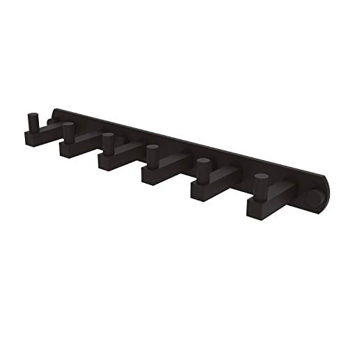 Allied Brass MT-20-6 Montero Collection 6 Position Tie and Belt Rack Decorative Hook, Oil Rubbed Bronze