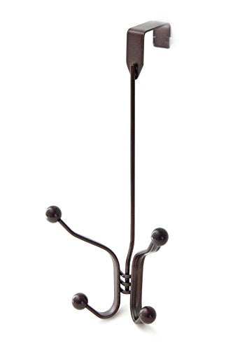 Splash Home Tango Over The Door 2 Hook Rack, 12 x 3 x 5, Oil Rubbed Bron