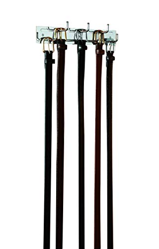 Rev-A-Shelf BRC-12NS BRC Series 12 Inch 7 Hook Static Belt Rack, Chrome