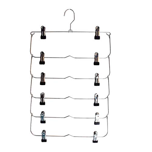 Clothes Hangers, Stainless Steel Hangers Ultra Thin Space Saving Non-Slip Hangers Suit Hangers Velvet Hangers Coat Hanger Ideal for Everyday Standard Use, Clothing Hangers