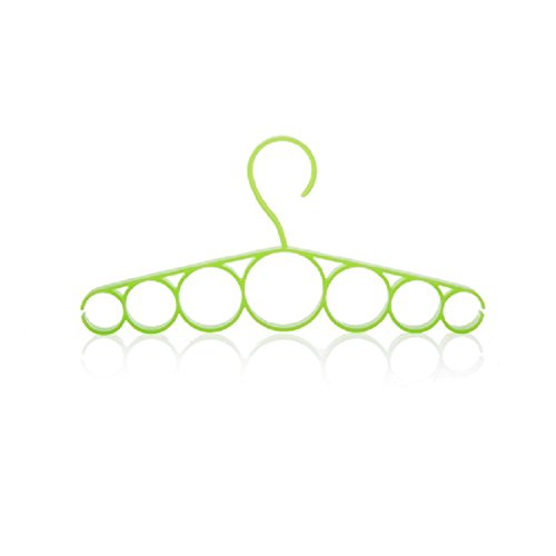 ViewHuge 2PCS Plastic Clothes Hangers Ircle Scarf Silk Hanger Tie Belt Rack