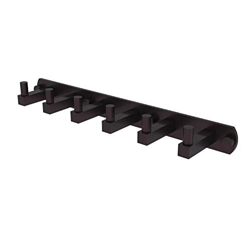 Allied Brass MT-20-6 Montero Collection 6 Position Tie and Belt Rack Decorative Hook, Antique Bronze
