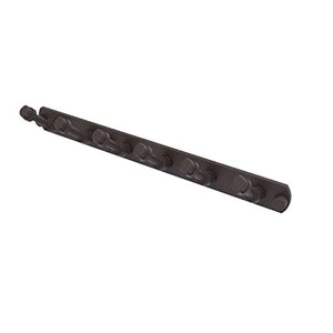 Allied Brass P-300-HK-6 Pipeline Collection 6 Position Tie and Belt Rack Decorative Hook, Oil Rubbed Bronze