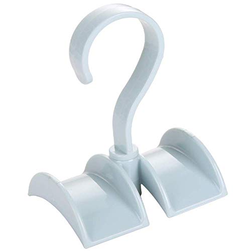 LINOUPOWER510 Closet Purse Hooks,Over The Rod Hook,Hat Rack for Closet,Closet Accessory Organizer for Ties Scarves,Belts,Handbags,Wide Hook Design,360 Degree Rotation. Color: at Random .2Count,4Hook