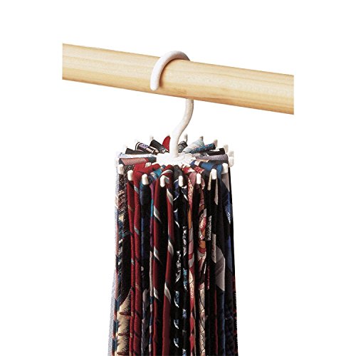 Rotating Belt Scarf Rack Organizer Adjustable Hooks Men Neck Tie Hanger 1pc