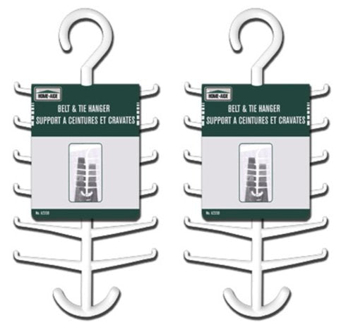 Set Of 2 Swiveling Belt / Tie / Scarf Hangers Closet Organizers / Door Racks