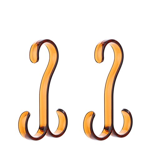 Non-slip- Circle Scarf Tie Hanger Plastic Towel Rack, 2 Packs hanger