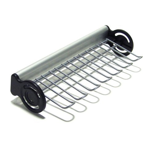 John Louis Home JLH-743 Side Mount Tie and Belt Rack, 12-Inch