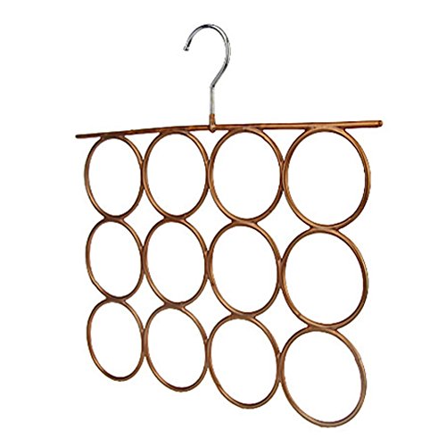 Kylin Express Fashionable Scarves/Ties/Belts Rack/Hanger, Golden, 35.535.5CM