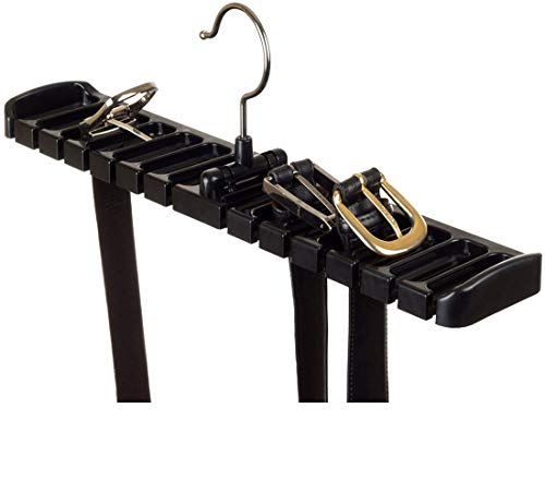 Tmrow 1Pc Living Black Belt Rack, Organizer, Hanger, Holder - Stylish Belt Rack