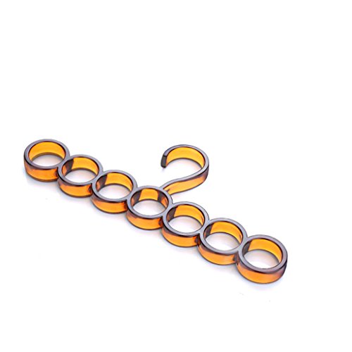 Non-slip- Circle Scarf Tie Hanger Plastic Towel Rack, 1 Packs hanger