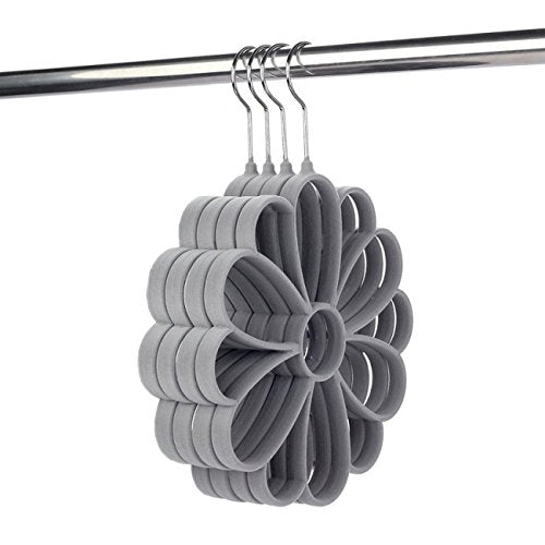 THEE Scarf Tie Belt Hanger Organizer Holder Rack 4pcs Set