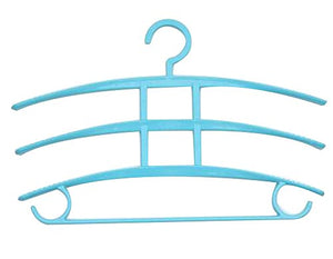 Alien Storehouse Set of 2 Clothes Rack Scarves Rack Tie Rack Belt Rack Multifunction [Blue]