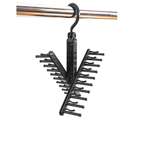 Techecho The Hanger Store 20 Bar Wooden Tie Hanger - Scarfs & Belt Rack Organiser Scarf, Belt, Accessory Organiser