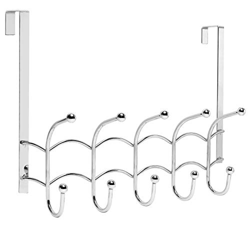 Galashield Over The Door Hook Stainless Steel Organizer Door Hanger Towel Rack (10 Hooks)