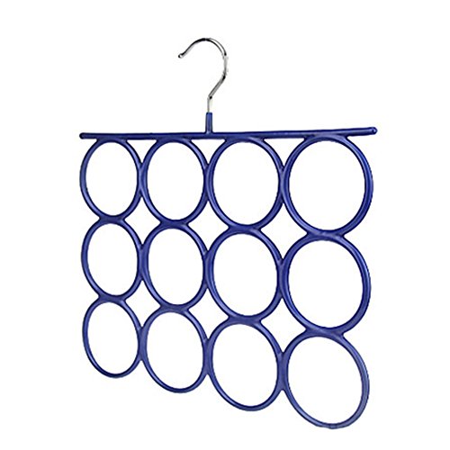 Kylin Express Fashionable Scarves/Ties/Belts Rack/Hanger, Blue, 35.535.5CM