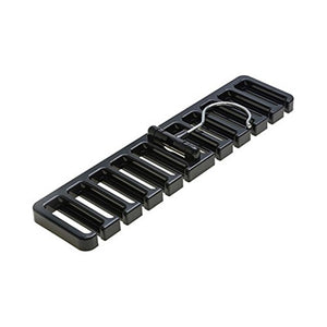 Durable Men Plastic Belt Scarf Rack Organizer Neck Tie Hanger Holder Organizer - Black zsjhtc