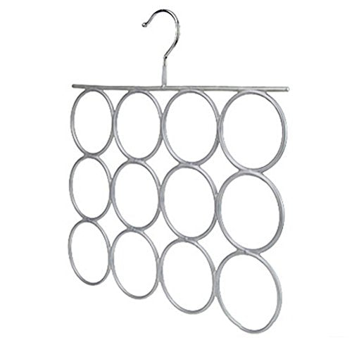 Kylin Express Fashionable Scarves/Ties/Belts Rack/Hanger, Gray, 35.535.5CM