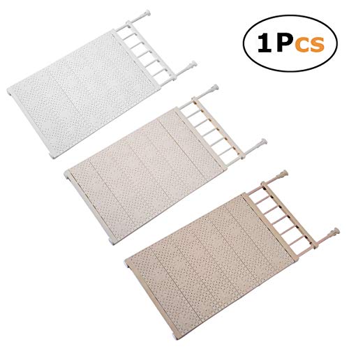 In kds Scalable Layered Separator Updated Version Adjustable Storage Rack Shelf Wardrobe Refrigerator Cupboard Random Colour (53-90) x42cm