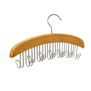 Wooden Scarf Hanger,Tie hanger, Closet Accessories Belt Hanger - 12 Belt Hardwood Homewares Closet Accessories Organizers