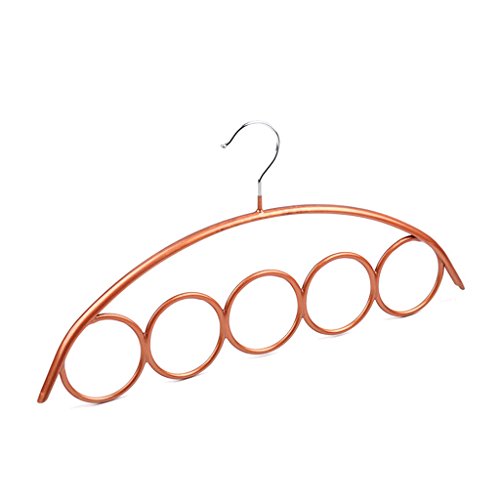 Non-slip- Wet-Dry Dual-use Non-slip Space Immersion Towel Scarf Hangers Tie Hanger, 1/2 Packs hanger (Color : Gold, Size : 1 pack)